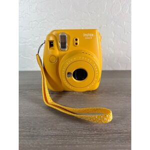 Fujifilm Instax Mini 9 Instant Camera Yellow Built in Flash Selfie Mirror